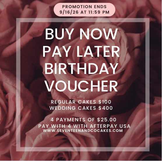 BUY NOW PAY LATER - BIRTHDAY CAKE PROMO Voucher $100